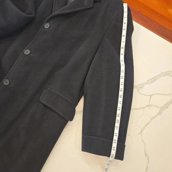 VTG 100% Cashmere USA Union Made Anderson Little Co. Coat Mens Size Large Black - Picture 13 of 13
